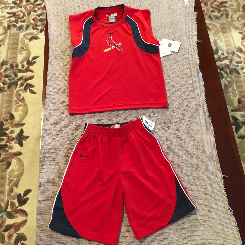 NWT Nike St. Louis Cardinals Jersey Short Set